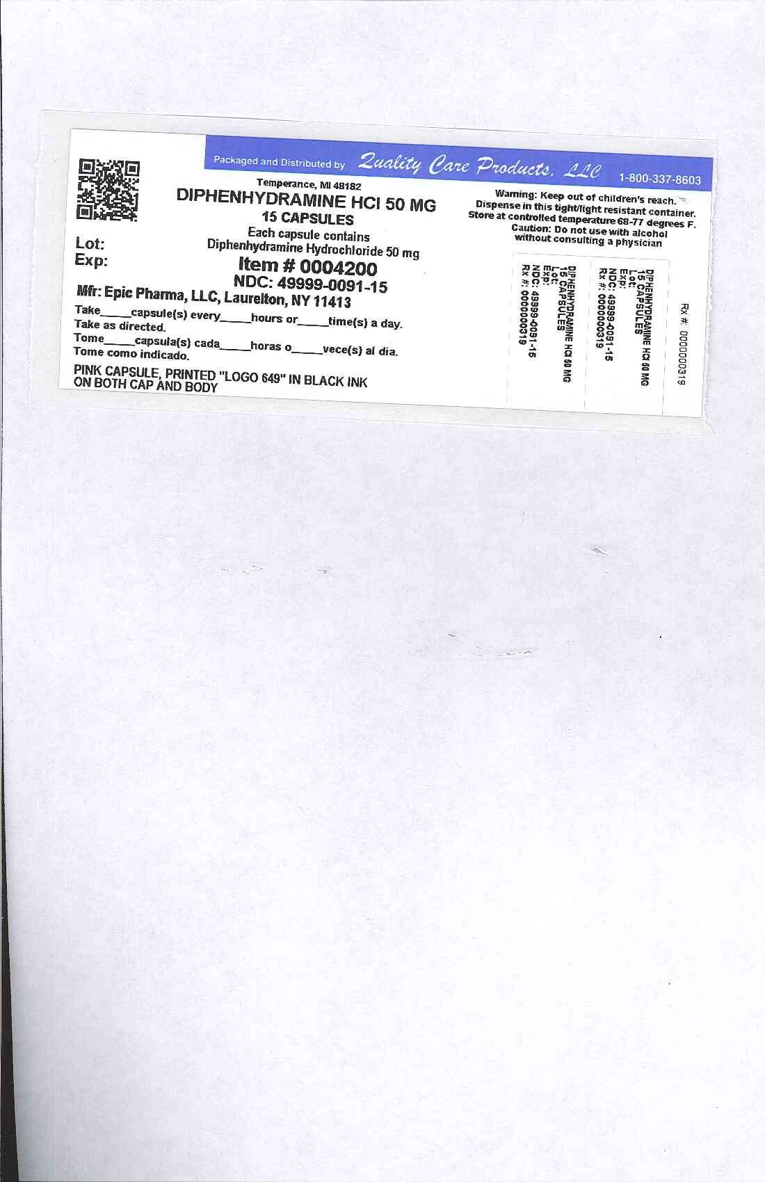 diphenhydramine hydrochloride